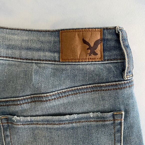American Eagle Super Super Stretch High Rise Denim Jean Shorts - Picture 5 of 7